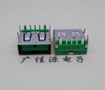 东莞5A大电流 快充接口 USB5p绿胶芯 常规母座