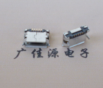 东莞Micro USB卷口 B型(无柱）插板脚间距6.4普通端子
