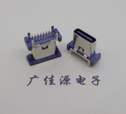东莞立式插板type-c16p母座长H=8.8mm