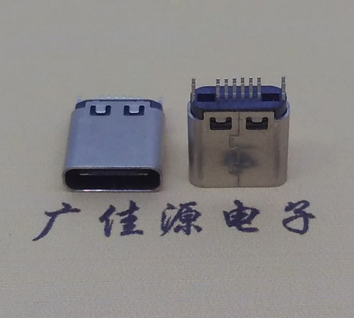 东莞type-c16p母座,夹板式type-c16p接口连接器