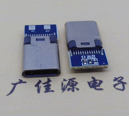 东莞铆合type-c公头2p充电带板