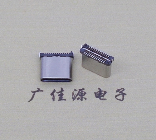 东莞USB TYPE-C接口短体24P公头立式贴板高度H=8.0mm 高速数据传输快充电款